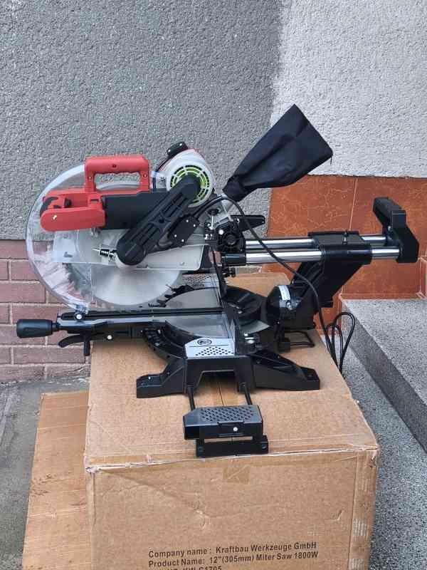 Prodám VELKOU NEPOUŽITOU pokosovou pilu s posuvem KRAFTWELLE - foto 5