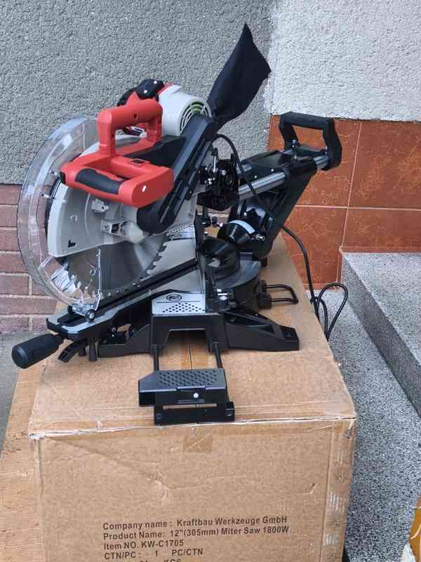 Prodám VELKOU NEPOUŽITOU pokosovou pilu s posuvem KRAFTWELLE - foto 6