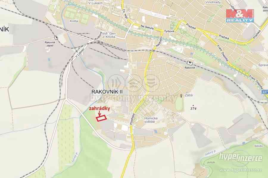 Prodej zahrady, 400 m?, Rakovník - foto 3