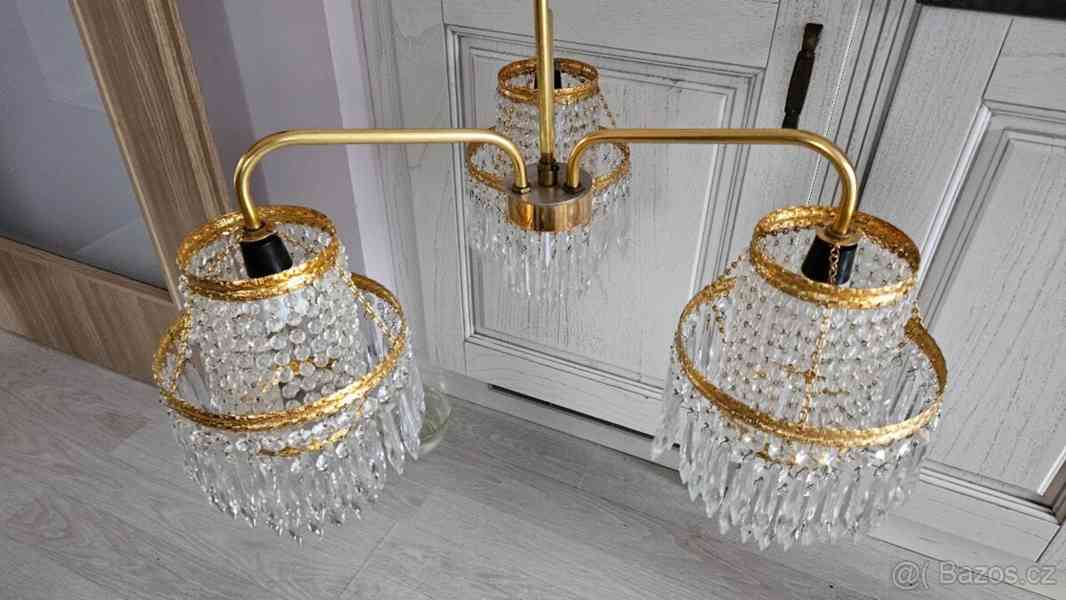 Lustr křišťálový retro - foto 2