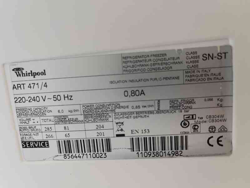 Chladnička kombinovaná vestavěná Whirlpool ART 471/4 - foto 11