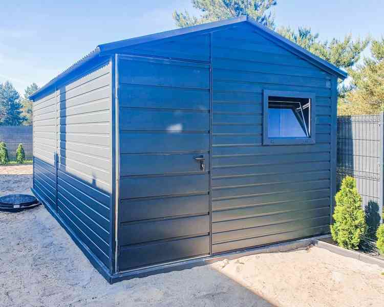 Zahradní domek 3x6 -  dveře - Okno - Antracit - TS735 - foto 4