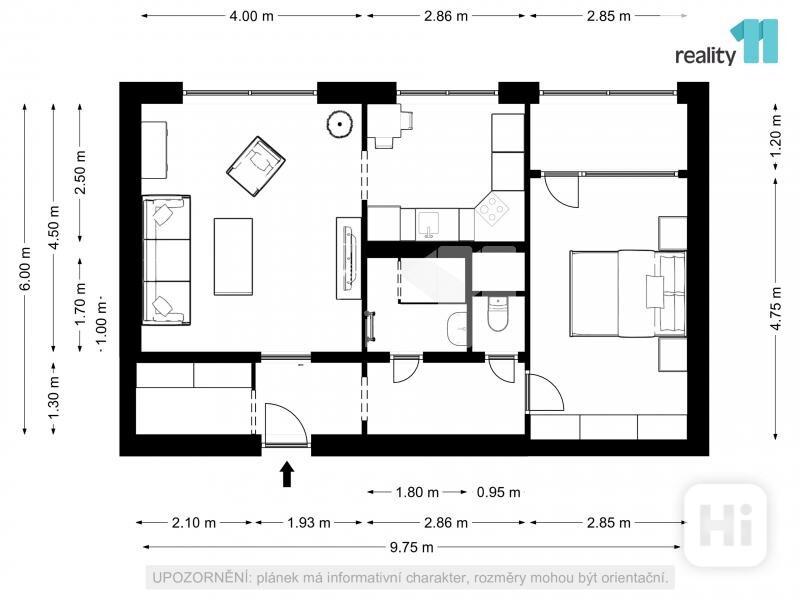 Prodej bytu 2+1, 53 m2, Velké Hamry - foto 14