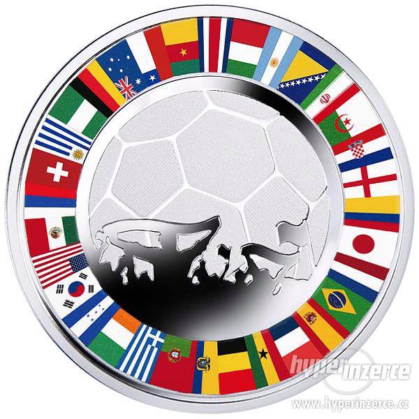 Fotbalová stříbrná mince 2014 - Soccer Coin 1 oz
