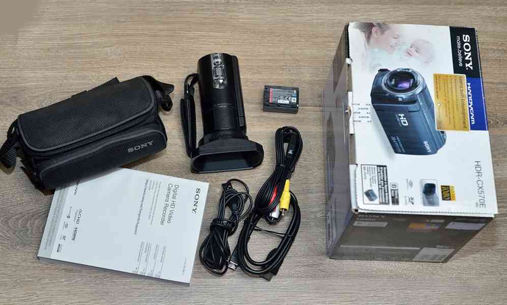 Sony HDR-CX570E *videokamera*FullHD 50p*SteadyShot - foto 3