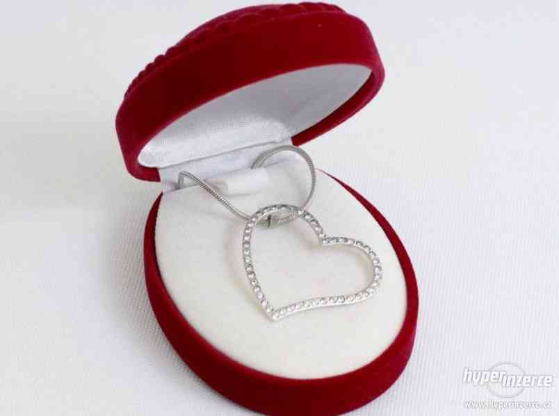 GITA - luxusní stříbrný šperk ve tvaru srdce - foto 1