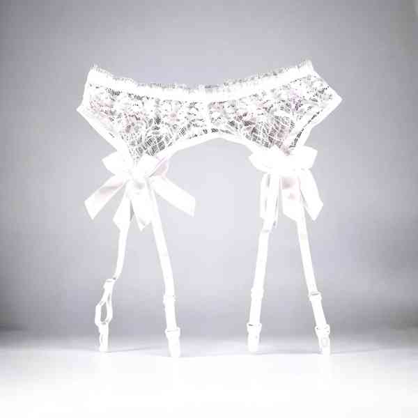 Dámský krajkový podvazkový pás - foto 5