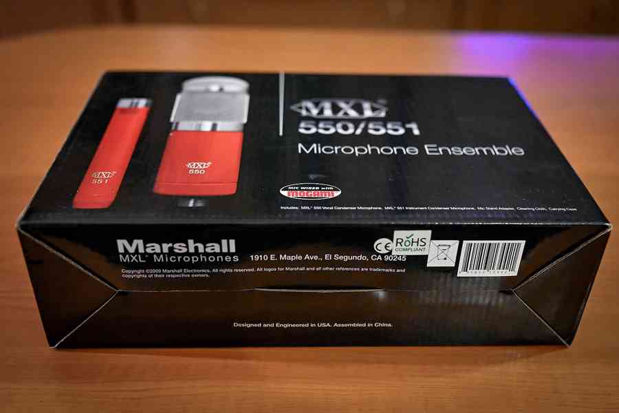 Prodám mikrofony MXL 550/551 nahrávací a studiový  Marshall - foto 2