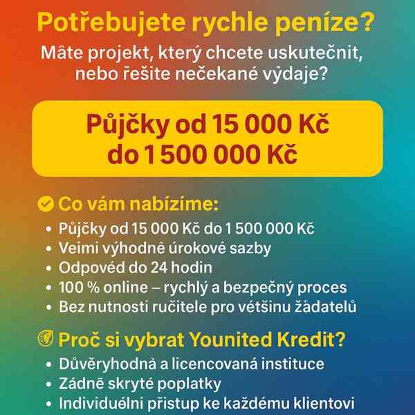 Rychlá a spolehlivá půjčka peněz v Czechia s Younited Kredit - foto 2