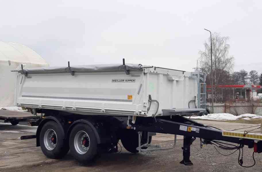 Sklápěcí přívěs MEILLER / ZVEDACÍ NÁPRAVA / plachta / SmartB - foto 4