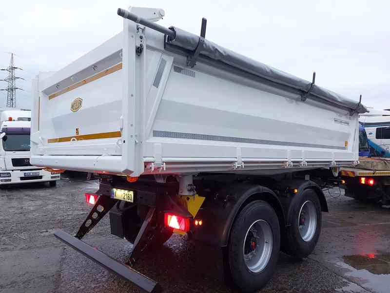 Sklápěcí přívěs MEILLER / ZVEDACÍ NÁPRAVA / plachta / SmartB - foto 3