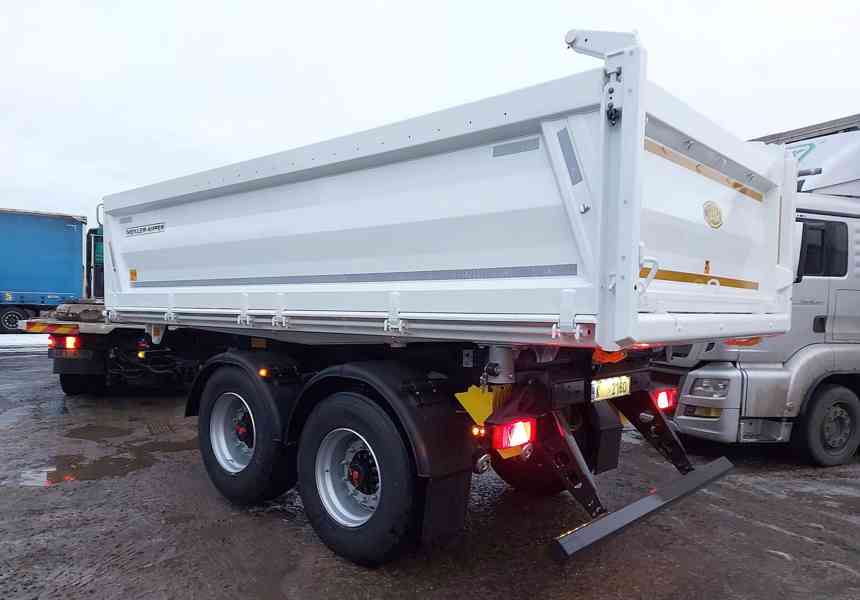 Sklápěcí přívěs MEILLER / ZVEDACÍ NÁPRAVA / plachta / SmartB - foto 4