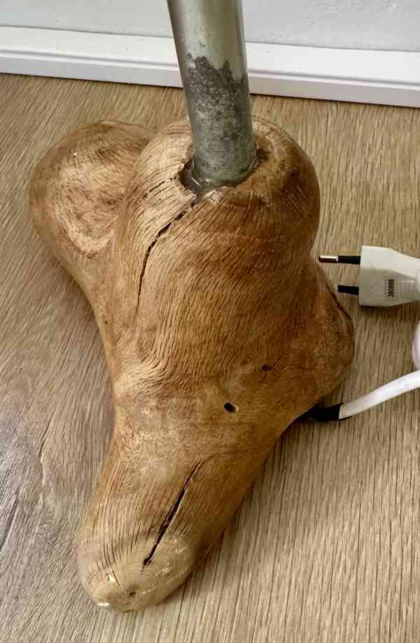 UPCYCLING el lampa AUTORSKÝ ORIGINÁL ocel bílá TOP kousek! - foto 4