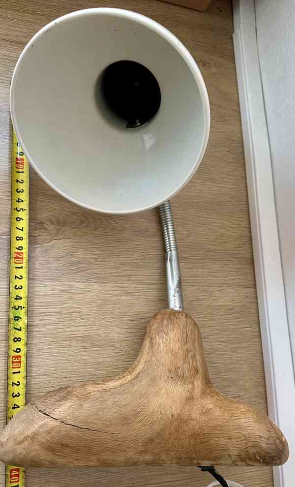 UPCYCLING el lampa AUTORSKÝ ORIGINÁL ocel bílá TOP kousek! - foto 6