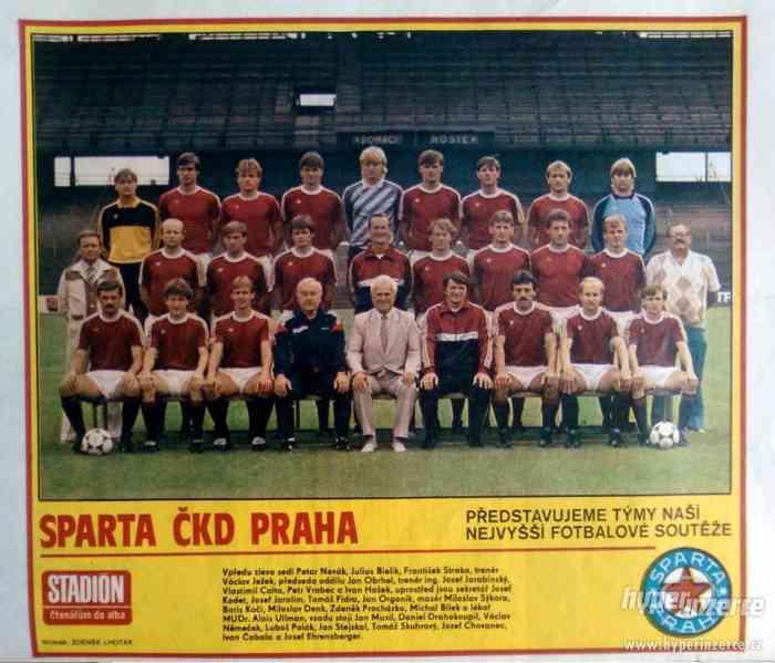 Sparta ČKD Praha - fotbal - čtenářům do alba 1986 - foto 1