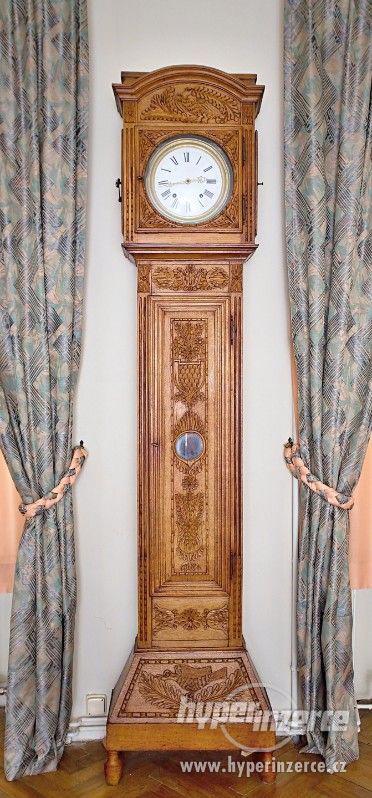 Starožitné podlahové hodiny. 19. století. Funkční - foto 1