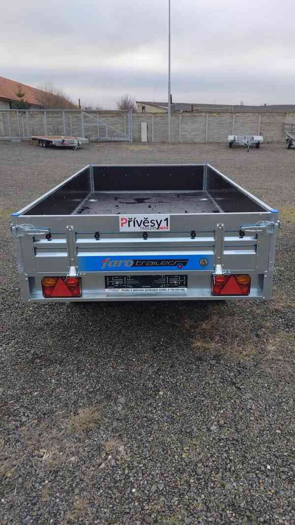 Přívěsný vozík FARO Magicus 300/2 750kg vyztužené bočnice - foto 2