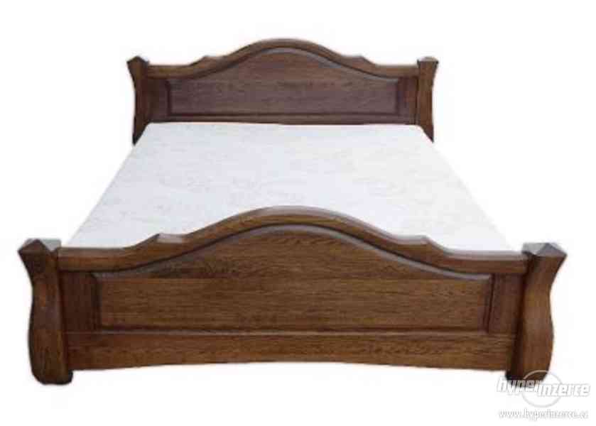 Dřevěná postel IKAR 175/220 cm - z dubu -  doprava zdarma! - foto 1