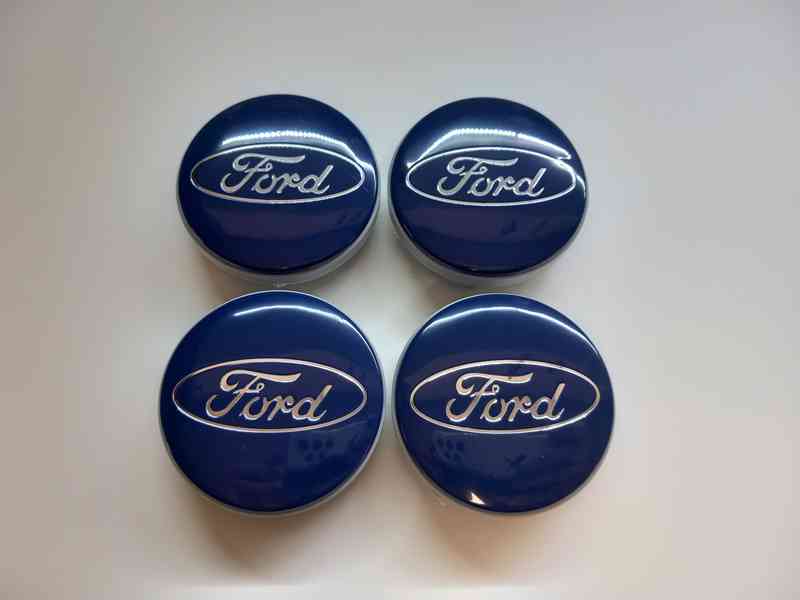 Středové krytky Ford, 54x52mm Modré logo - foto 6
