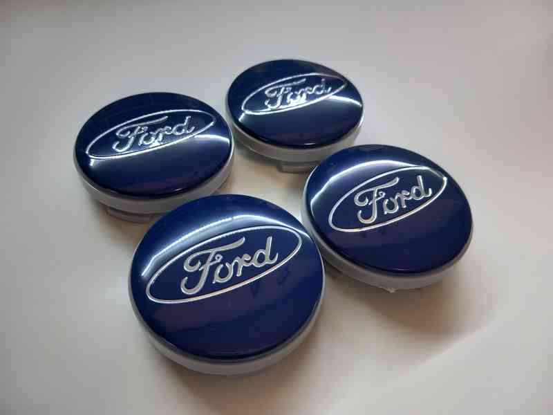 Středové krytky Ford, 54x52mm Modré logo - foto 7