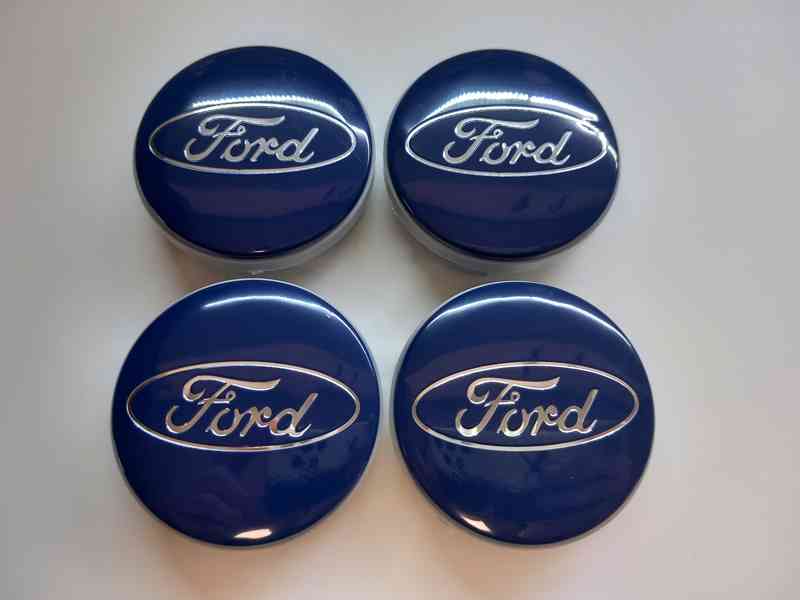 Středové krytky Ford, 54x52mm Modré logo - foto 9