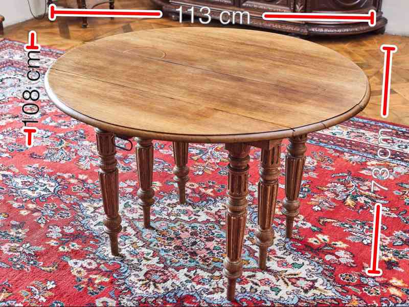 Rozkládací dubový stůl Gate Leg Table  - foto 14