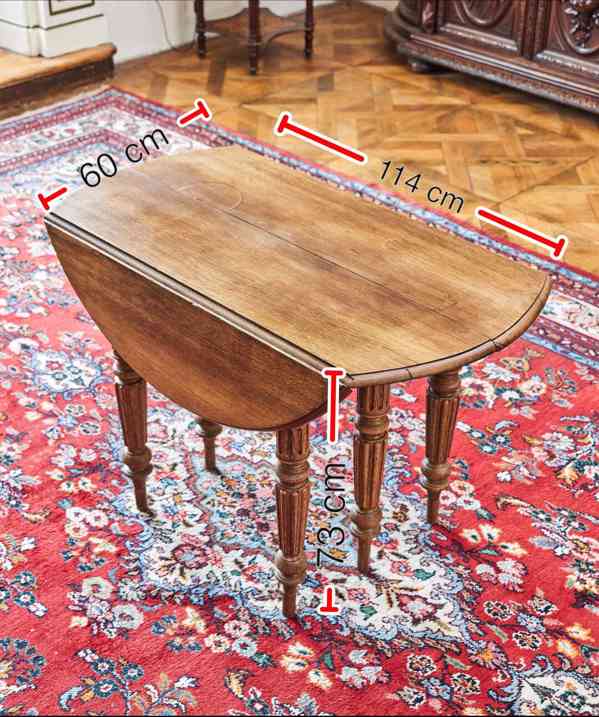 Rozkládací dubový stůl Gate Leg Table  - foto 13