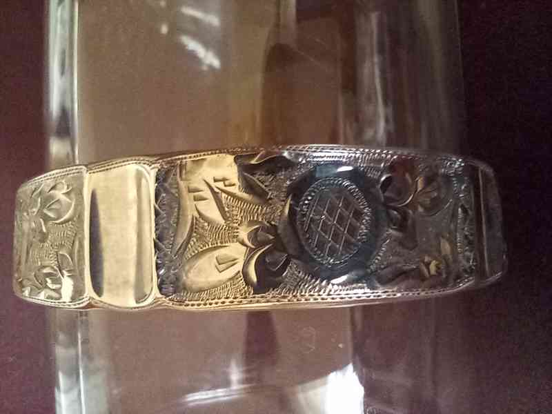 Stříbrný náramek Art Deco - foto 4