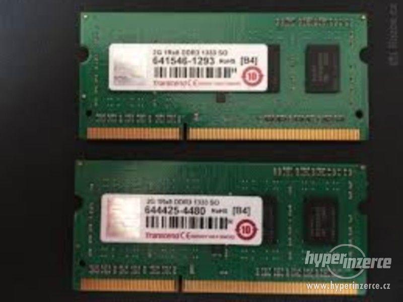 Notebookove SDRAM DDR3 4 Gb Ruzne značky - foto 1