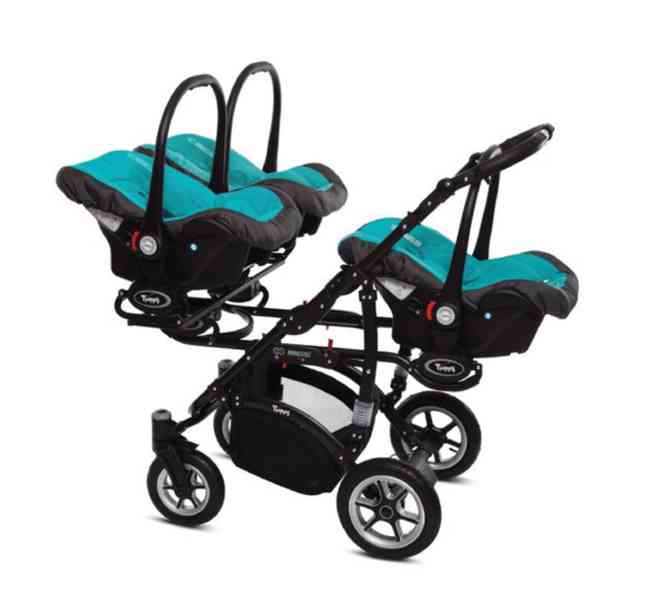 Triple Stroller BabyActive Trippy 11 Tropic Blue  - foto 1