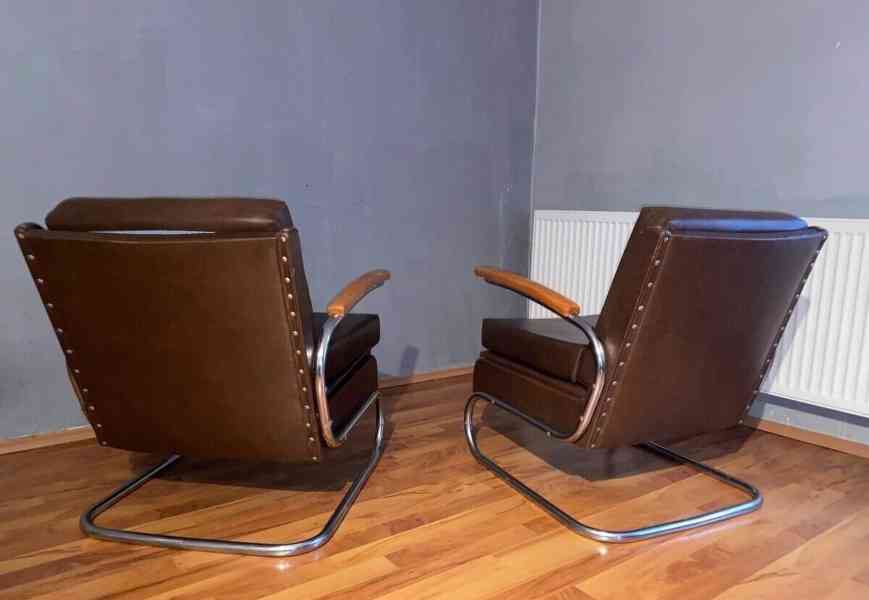 Chromové trubkové křesla Fa.Thonet - foto 5