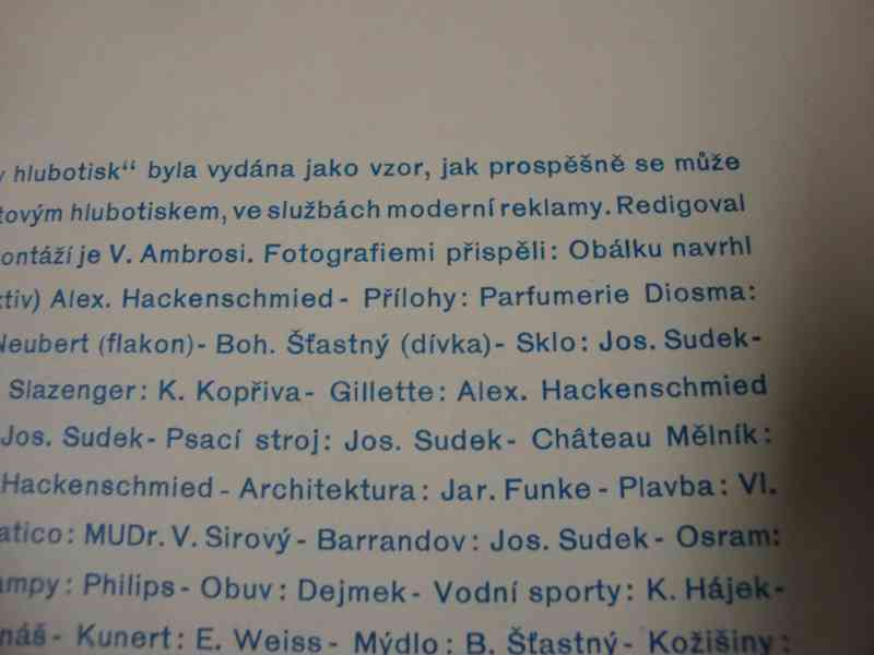 Rarita Miloš Bloch V. Ambrosi Fotografie v reklamě pěkný - foto 16