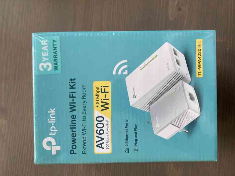 Nový set tp-link AV600 Powerline Wi-Fi Kit - foto 2
