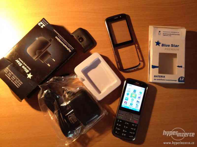Prodám Nokia C5 + nová baterie, kryt a nabíječka - foto 3