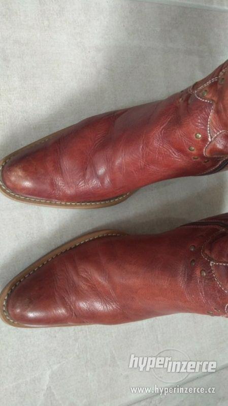 Dámské boty KONĚ 39/40 kožené - foto 4