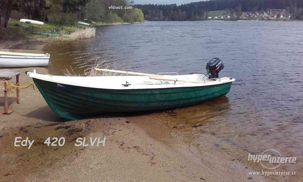 Rybársky čln pramica veslica motorový čln Edyy 420 - foto 1