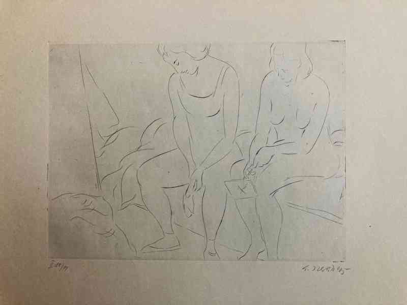 E. Nevan - Odpočívající tanečnice (12 grafík), 1946 - foto 4