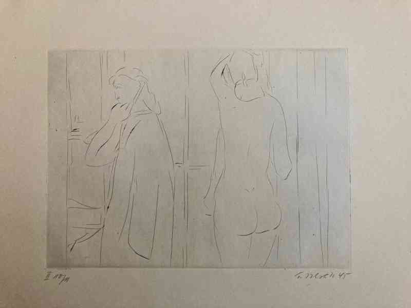 E. Nevan - Odpočívající tanečnice (12 grafík), 1946 - foto 10