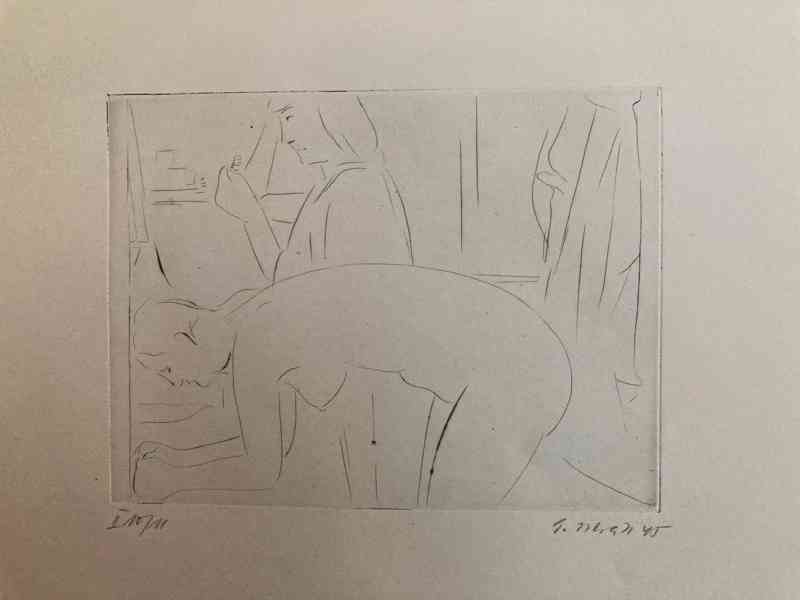 E. Nevan - Odpočívající tanečnice (12 grafík), 1946 - foto 9