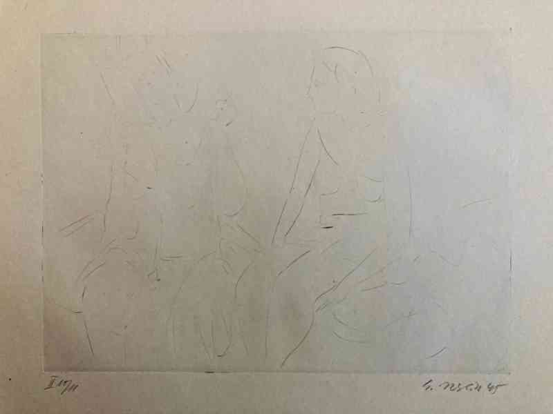 E. Nevan - Odpočívající tanečnice (12 grafík), 1946 - foto 13