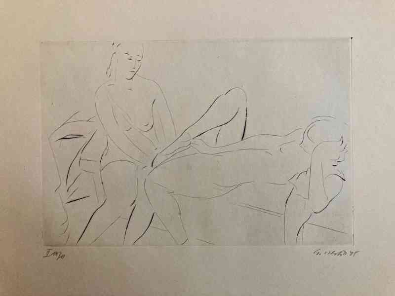 E. Nevan - Odpočívající tanečnice (12 grafík), 1946 - foto 7