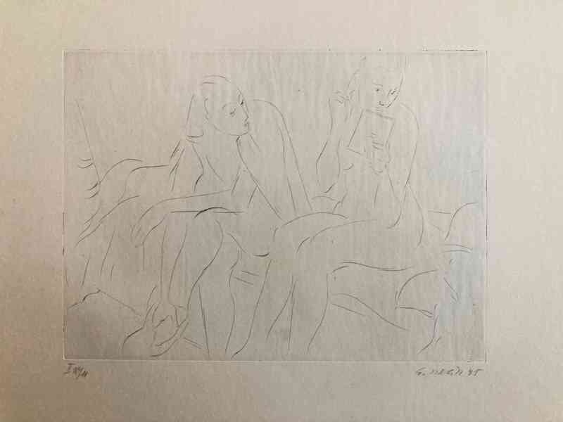 E. Nevan - Odpočívající tanečnice (12 grafík), 1946 - foto 6