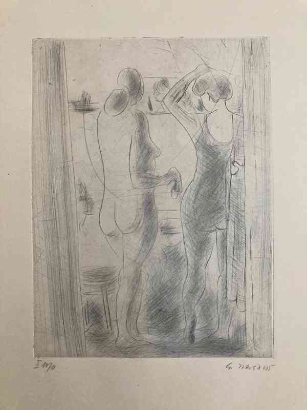 E. Nevan - Odpočívající tanečnice (12 grafík), 1946 - foto 5