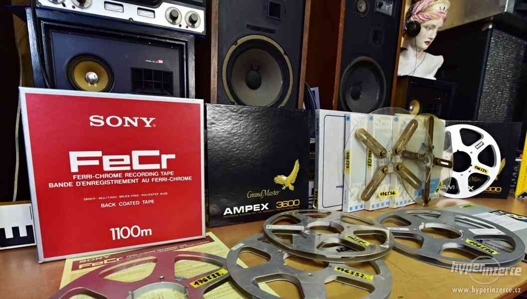 Magnetofonové cívky pásky SONY FeCr AMPEX Grand Master - foto 1