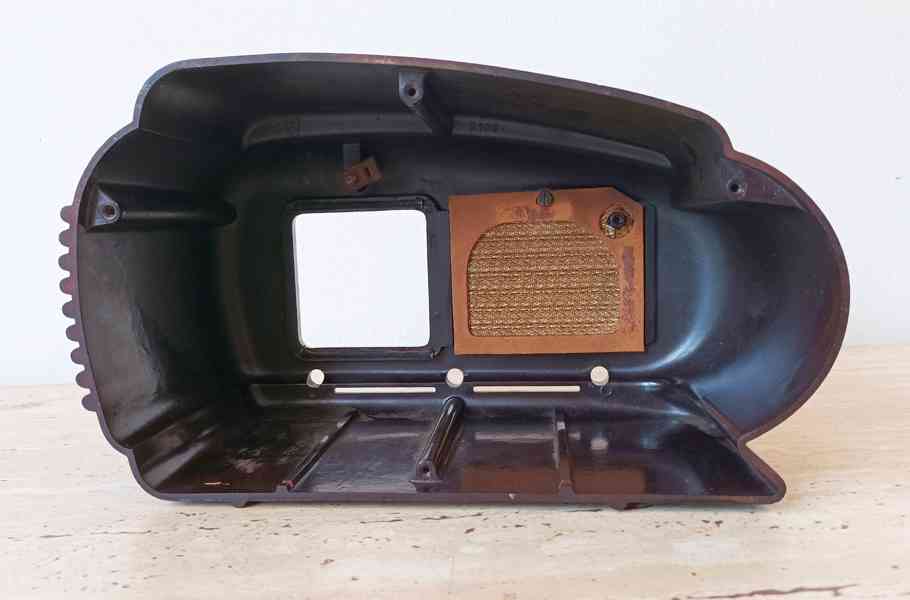 Bakelitová bednička pro rádio Talisman 308U, krásný stav  - foto 5