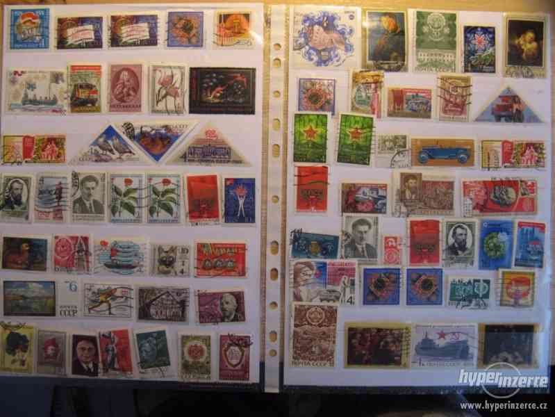 Velké množství poštovních známek (SSSR, ČSR...) - foto 1