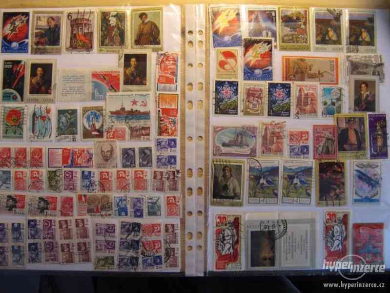 Velké množství poštovních známek (SSSR, ČSR...) - foto 3