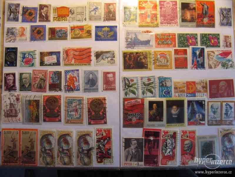 Velké množství poštovních známek (SSSR, ČSR...) - foto 4