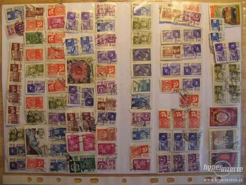 Velké množství poštovních známek (SSSR, ČSR...) - foto 5