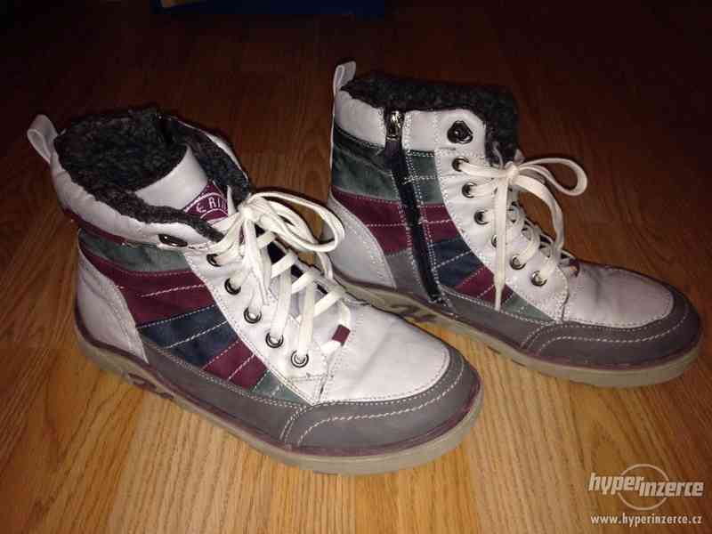 Zimní kožené boty vel 38 ( PC 699 kč ) - foto 1